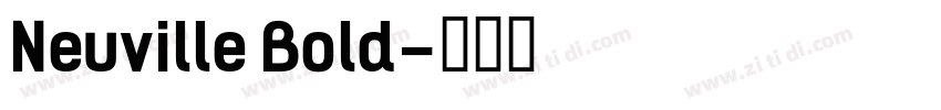 Neuville Bold字体转换